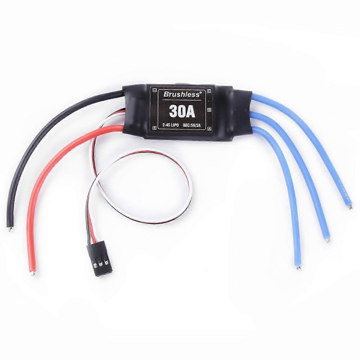 XXD Brushless 30A ESC 2-4S Electric Speed Controller with 5V 2A BEC for RC Multicopter Helicopter Airplane WIthout Plug
