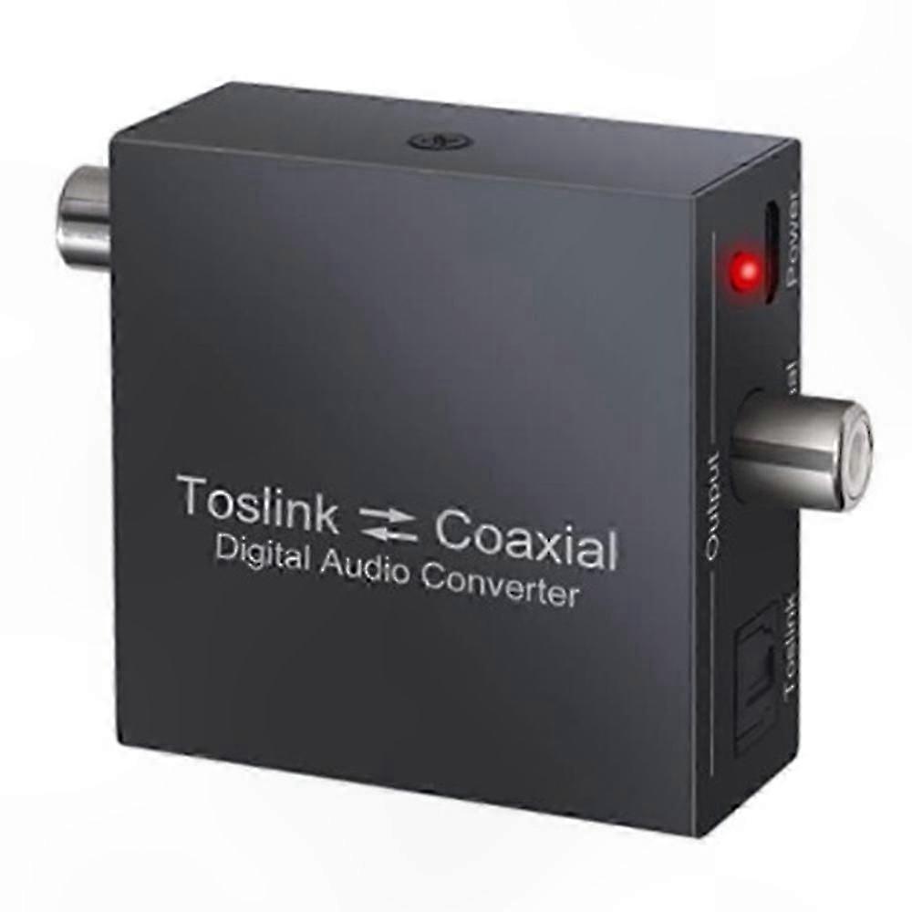 Digital Audio Converter, Coaxial to Optical SPDIF and Optical to Coaxial Adapter for Home Theater Systems