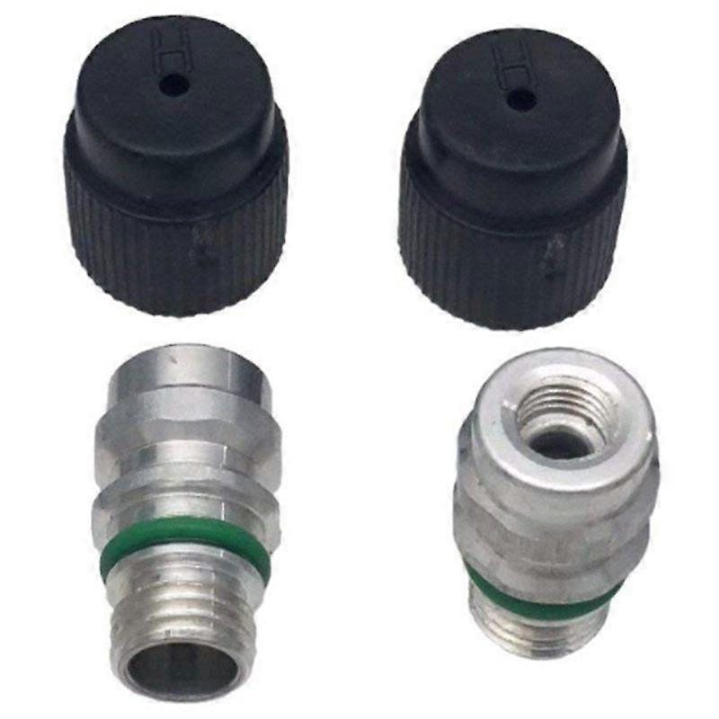 (5 Count) M12x1.5 Male High Side A/C Charge Port Valve Includes Caps For MT0105,800-955, 59946, 524