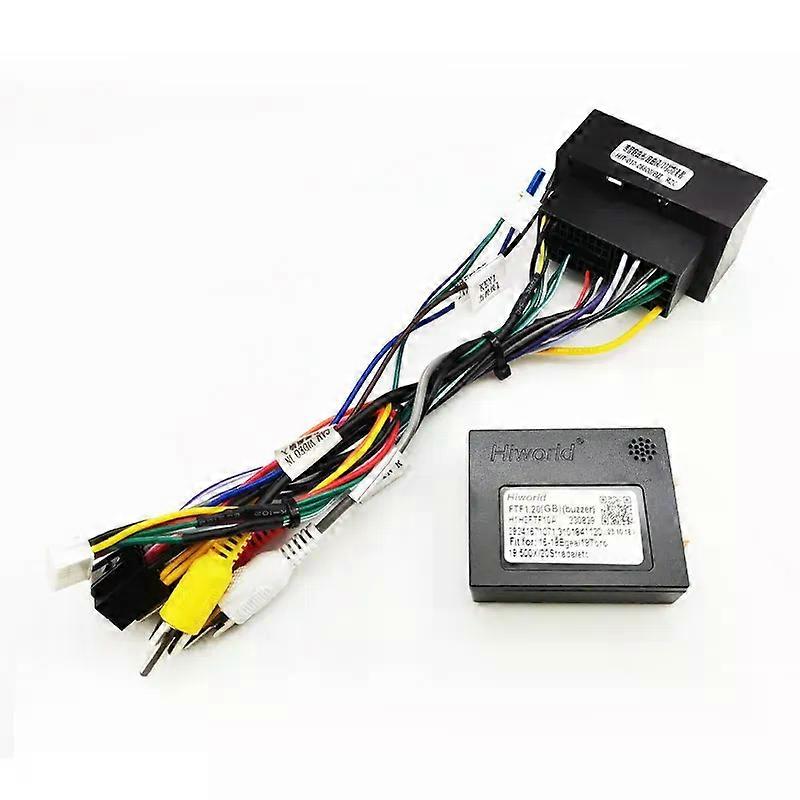 Wiring Harness CAN Bus Decoder Car Android 16 Pin Plug to 52 Pin Connector Cable Adapter for Fiat 500 500L Punto Uno Palio Doblo