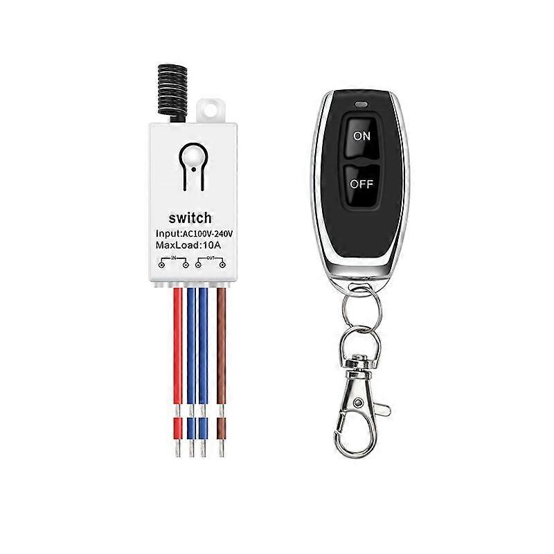 Wireless RF Remote Switch, DC 12V/24V/48V/72V, 40A Relay, 328ft Harness