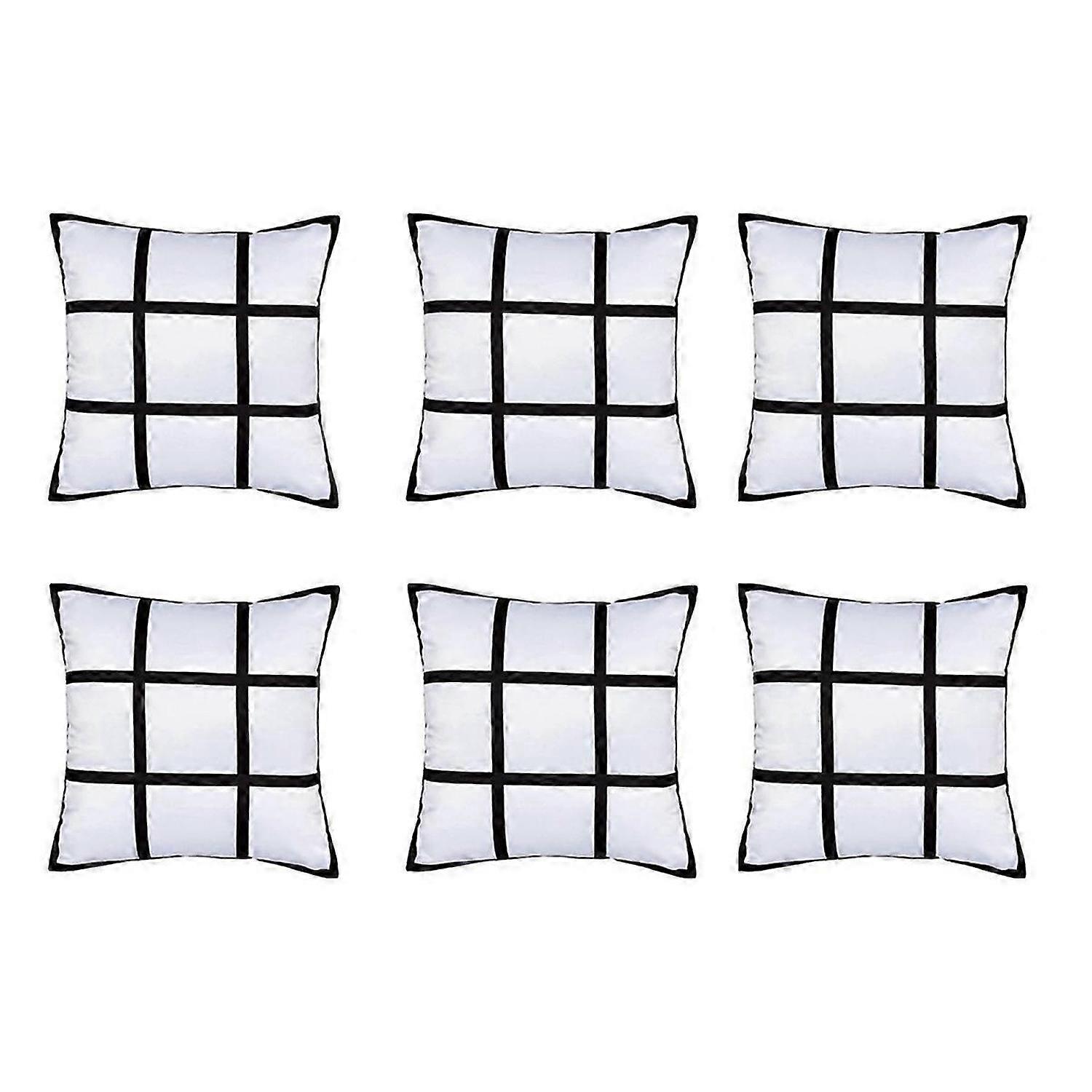 Sublimation Blank Panel Pillow Case DIY Polyester Cushion Cover,L
