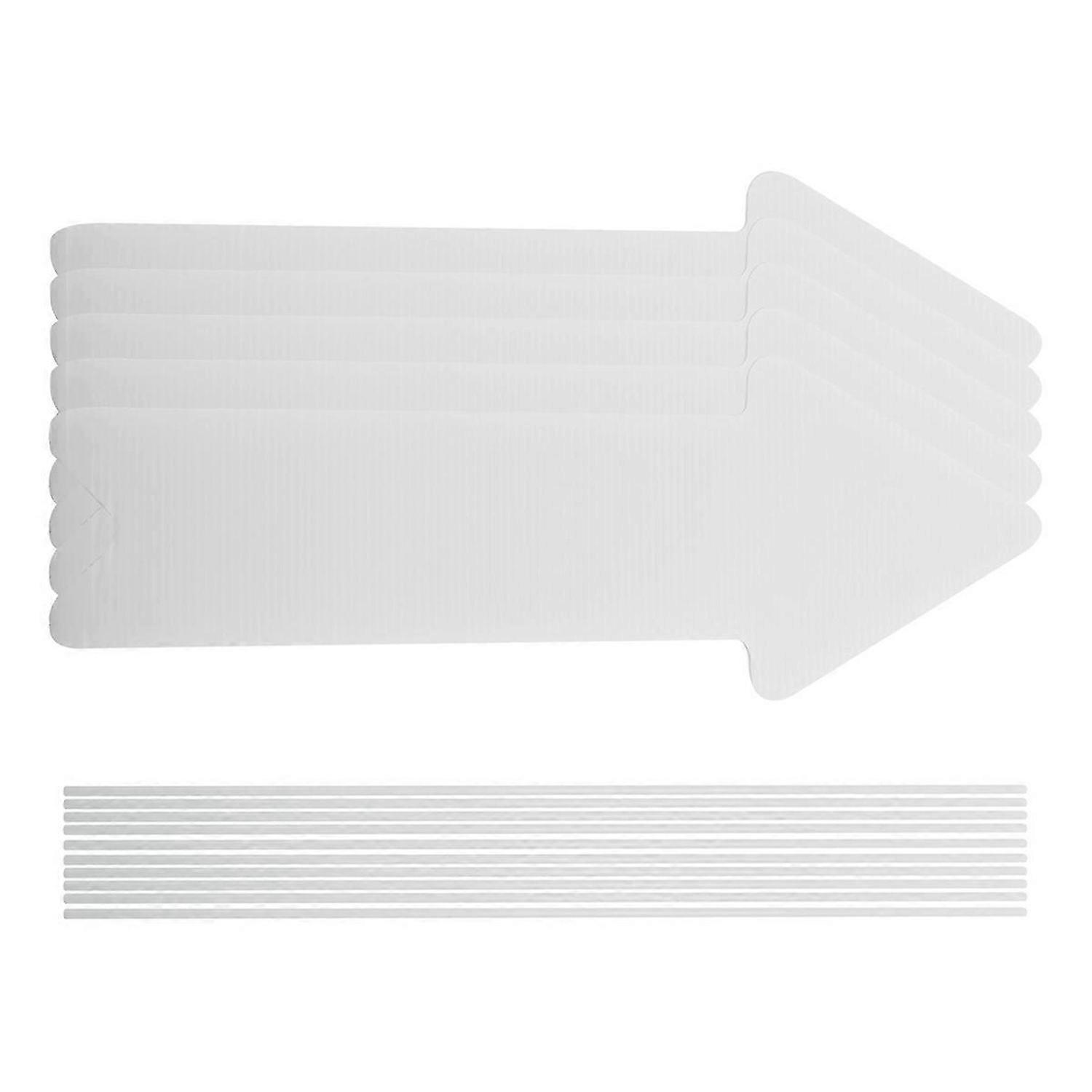 5 Pack White Blank Wedding Directional Yard Signs, Yard Signs