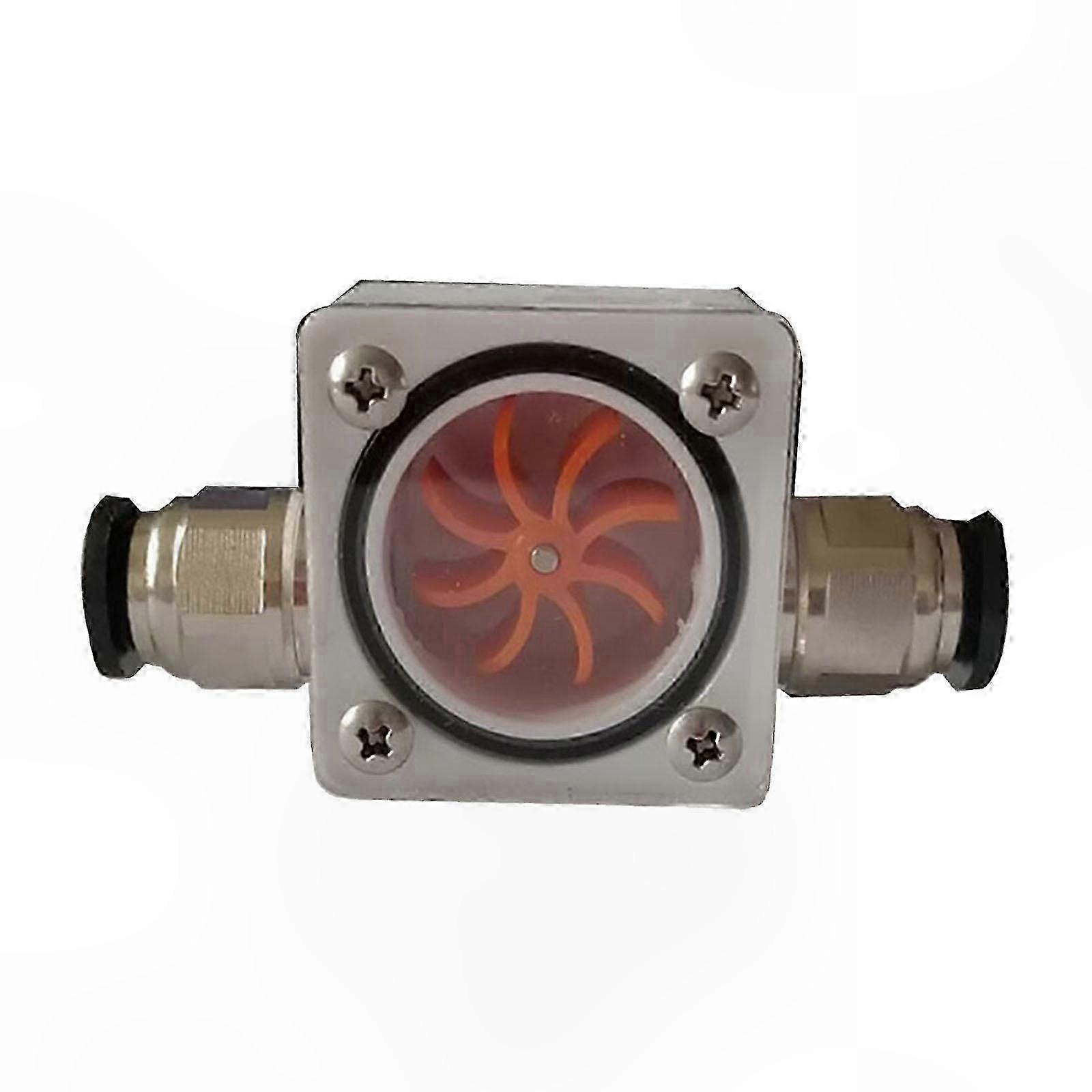 8-Blade Impeller Water Flow Measurement Tool with Connector for Plumbing Efficiency