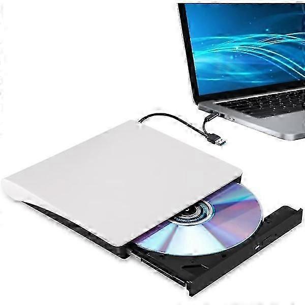 External CD/DVD Drive, CD/DVD Player USB 3.0 Burner Type-C Interface Compatible with Windows 7/8/10