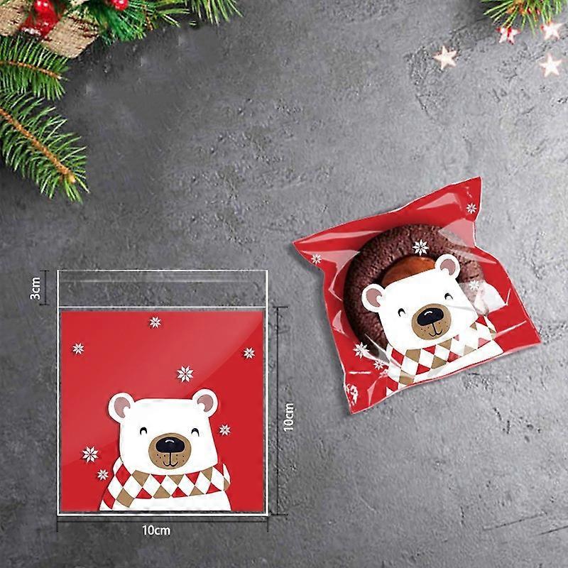 LBSISI Life 10x10cm Candy Cookie Bag,Plastic Self Adhensive Bags,Wedding Birthday Bakery Christmas Biscuits Packaging,100pcs