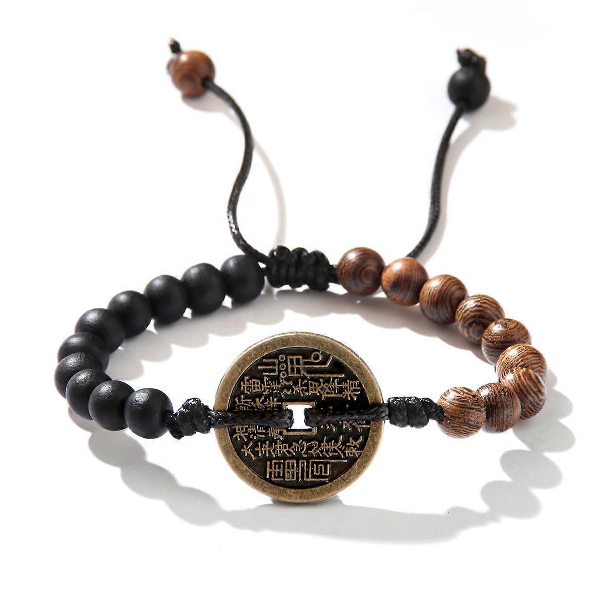 Bracelet, Ethnic Style Braided Beaded New Chinese Design Shan Gui Hua Qian Hand Rope Versatile
