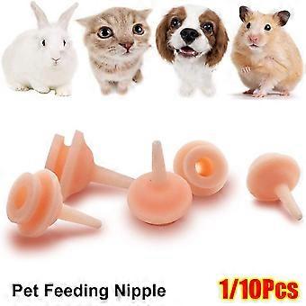 10Pcs Silicone Feeding Pacifier Newborn Kittens Puppies Rabbits