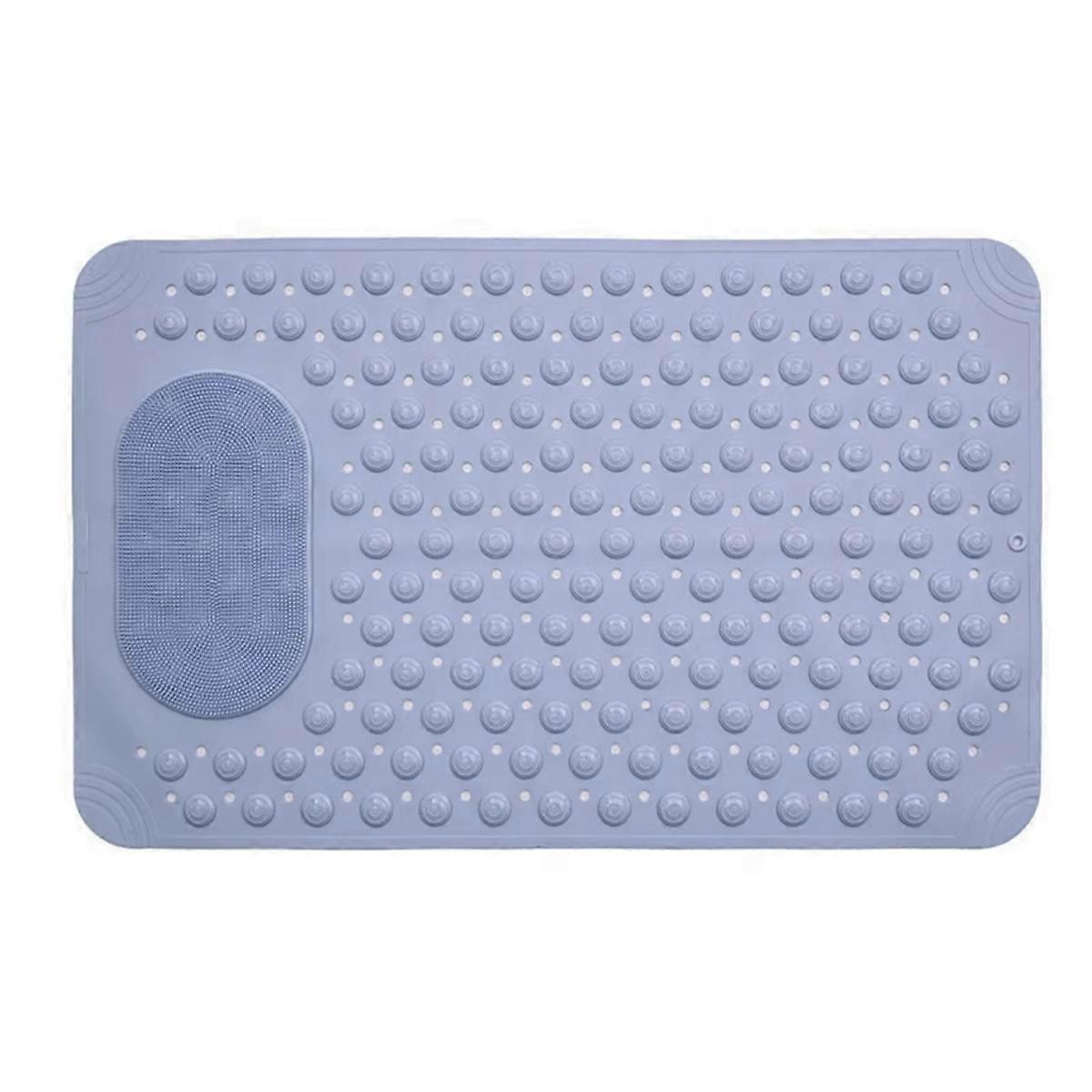 Bathroom Non-Slip Mat Solid Color Massage Mat Home Anti-Slip Suction Cup Carpet Waterproof Dirt- To