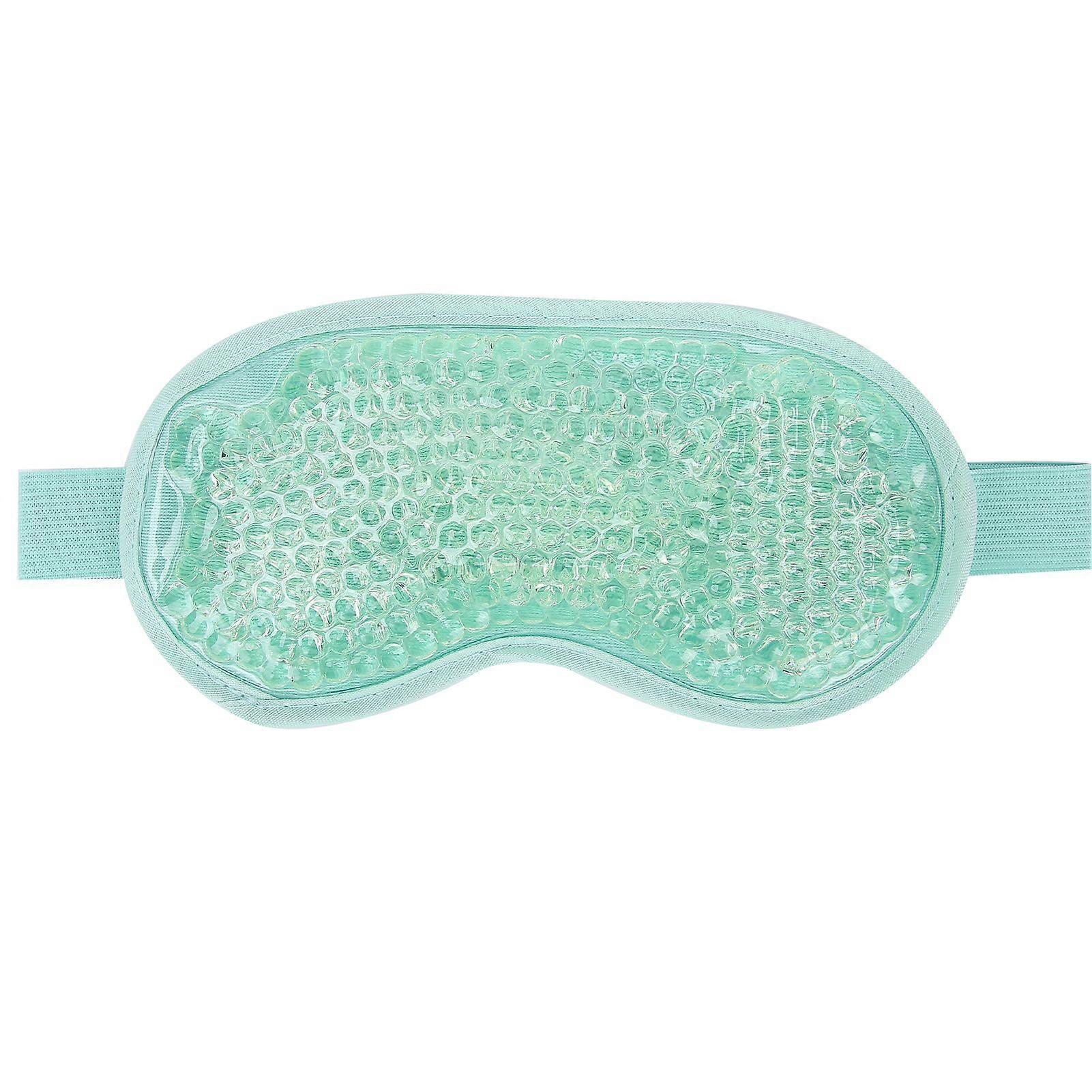 AntiFatigue Gel Beads Eye Patch Hot Cold Compress Relaxing Soothing Eye Patch (Green)
