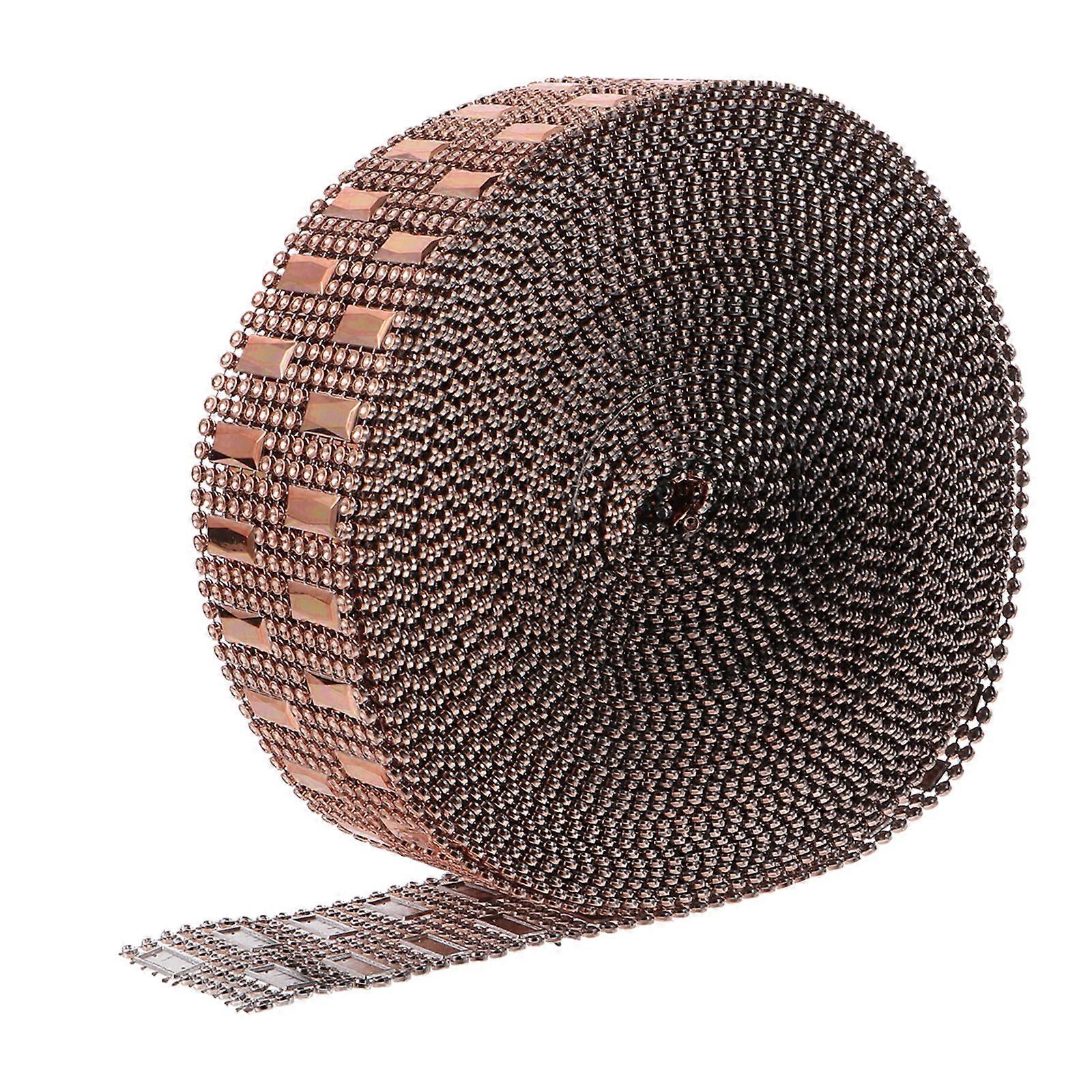 DIY Sparkling Rhinestone Ribbon 8-Row Diamond Roll for Decoration