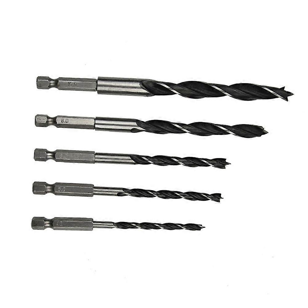Silver Woodworking Drill Bit Set for Drill Use 5Pcs Quality