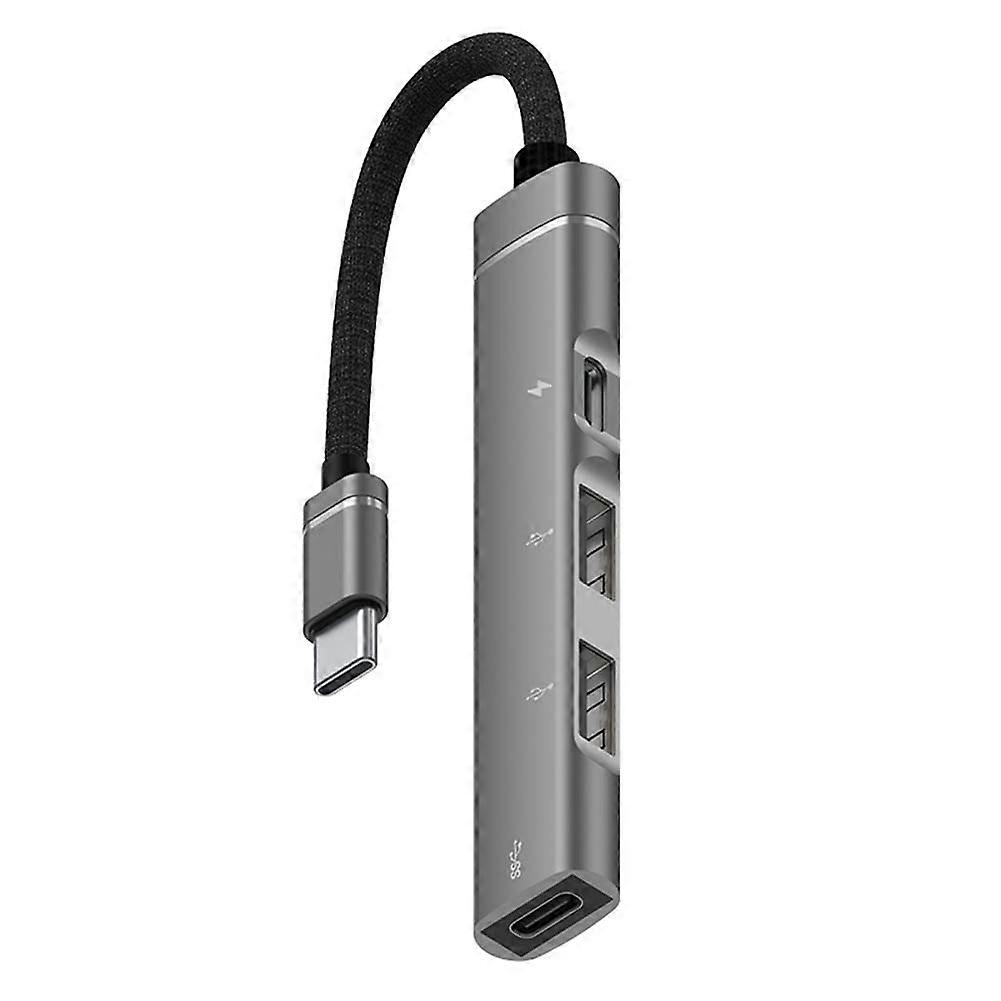 PD Charging Hub Android Phone And Tablet TypeC USB C Expansion Dock Grey