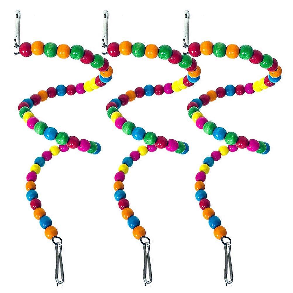 Parrot Swing Toy 3Pcs Indoor Play Design For Parrots Multi Nibbling