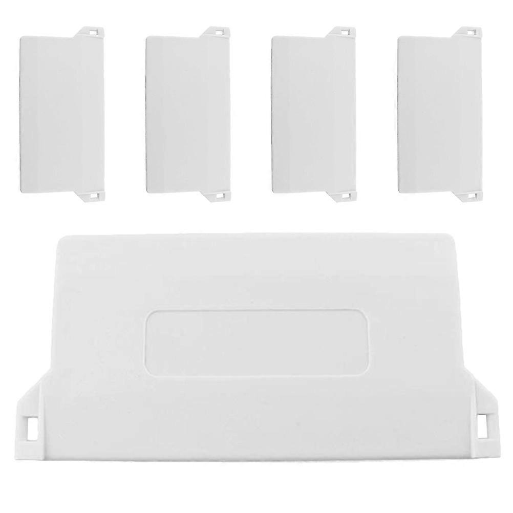 Vertical Blind Accessories Weights For Bottom Of Blinds Replacement Suitable For General Users 10.20X5.00X0.30CM White POM Heavy-duty Slats 5Pcs