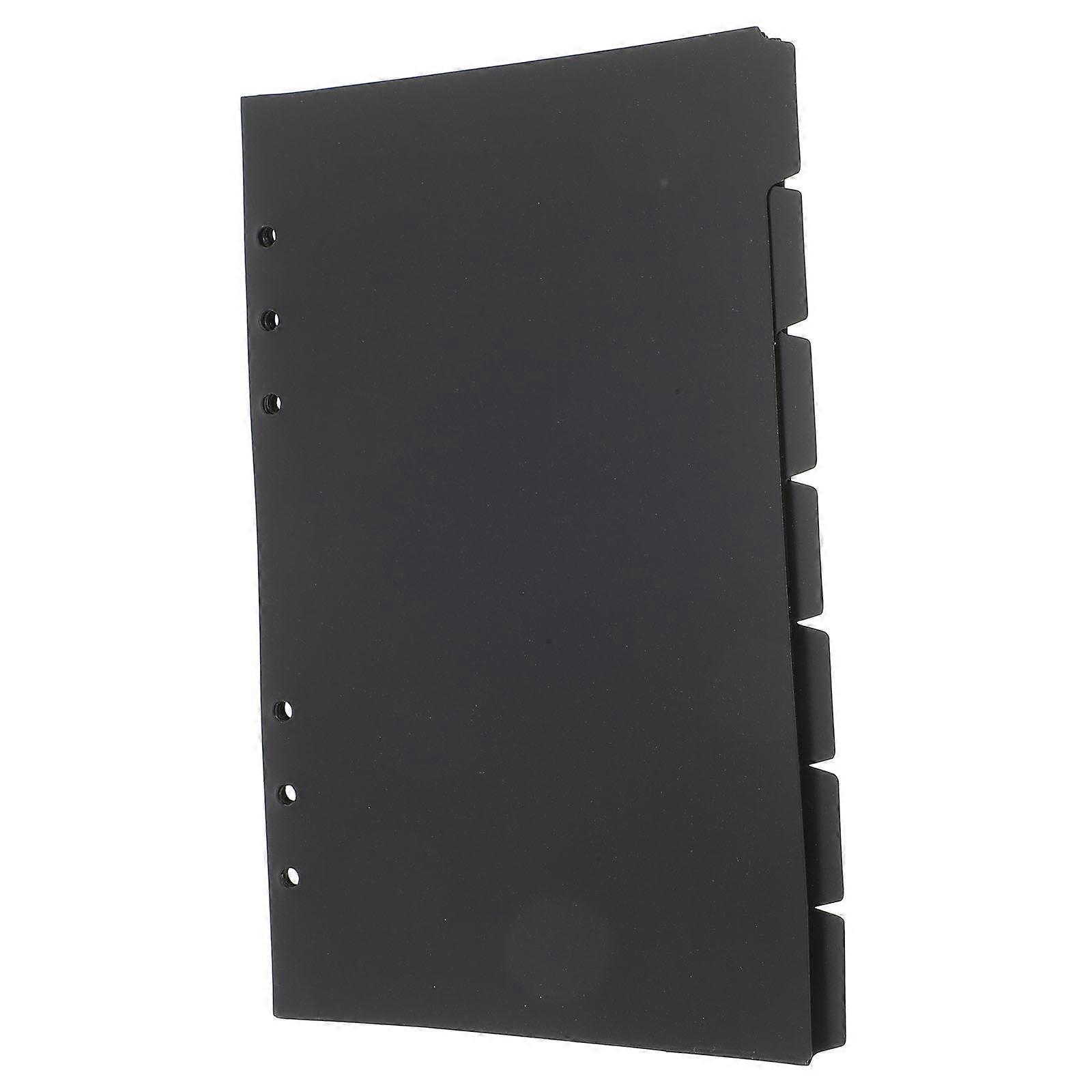 42 Pcs Black Plastic Binder Tabs For Categorizing Notebooks And Reports Suitable For Students And Office Workers