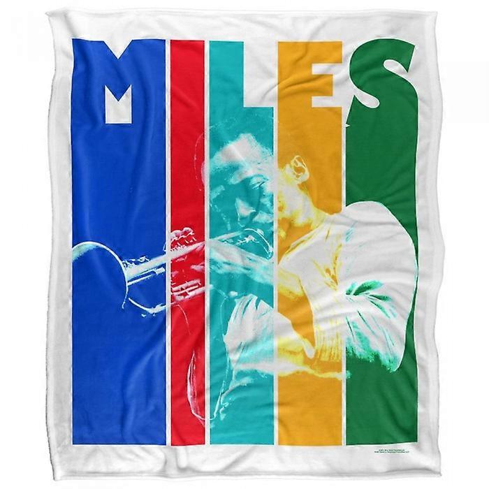 Miles Davis Silky Colour Block Supersoft Blanket