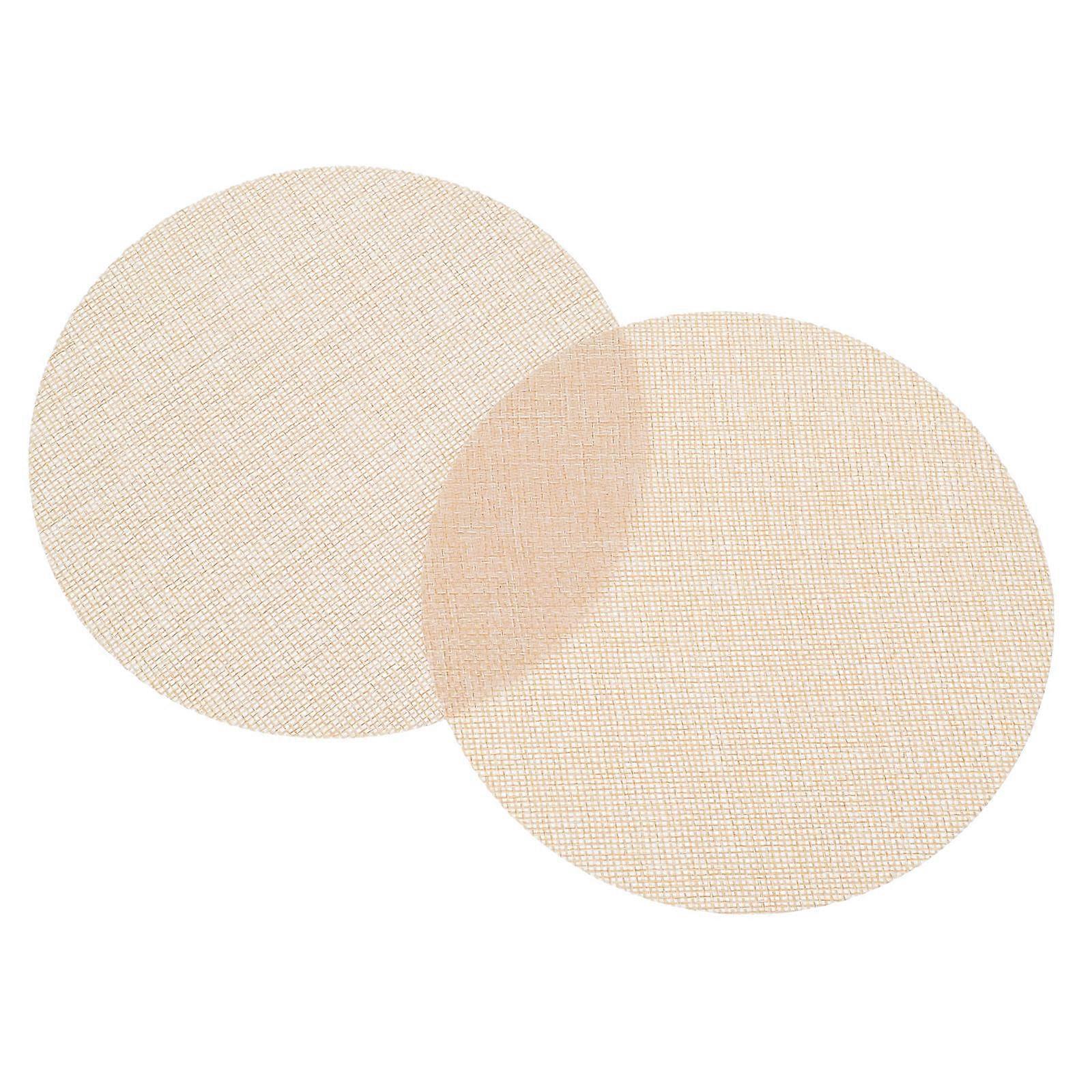 Khaki Round Lampshade Diffuser for Ceiling Lights 4Pcs Fabric Cover