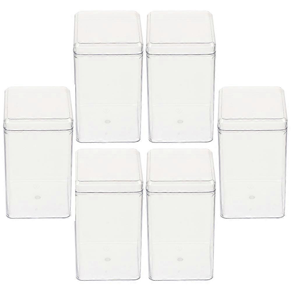 Figurine Display Case Transparent Plastic Box for Storage 30Pcs