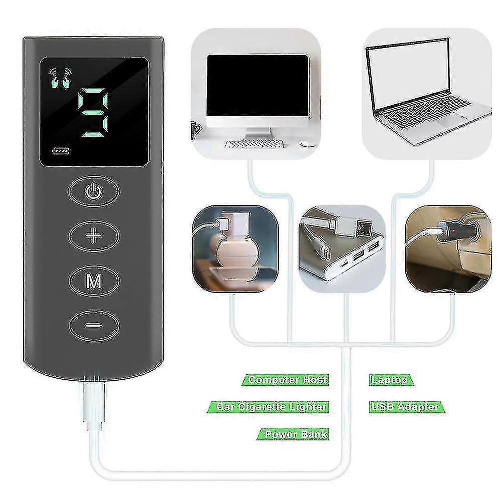 Massagers 4 Modes Tens Machine 9 Intensity 4 Electrode Pads For Pain Relief Ems Muscle Stimulation Pulse