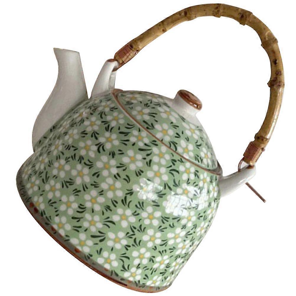 Tea Pot Japanese Style Hotel Use 14.00X14.00X9.00cm High-temperature Resistant 1Set