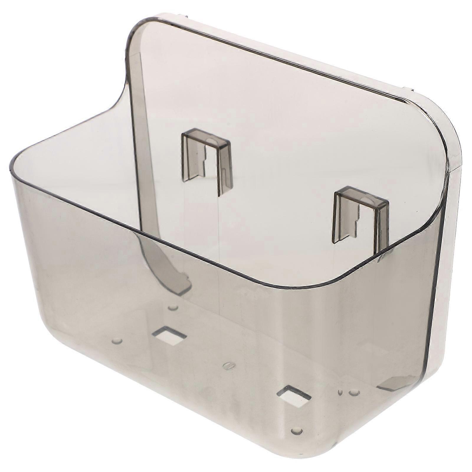 Bathroom Wall Rack Transparent Storage Shelf for 2Pcs Wall Mounted Organizer