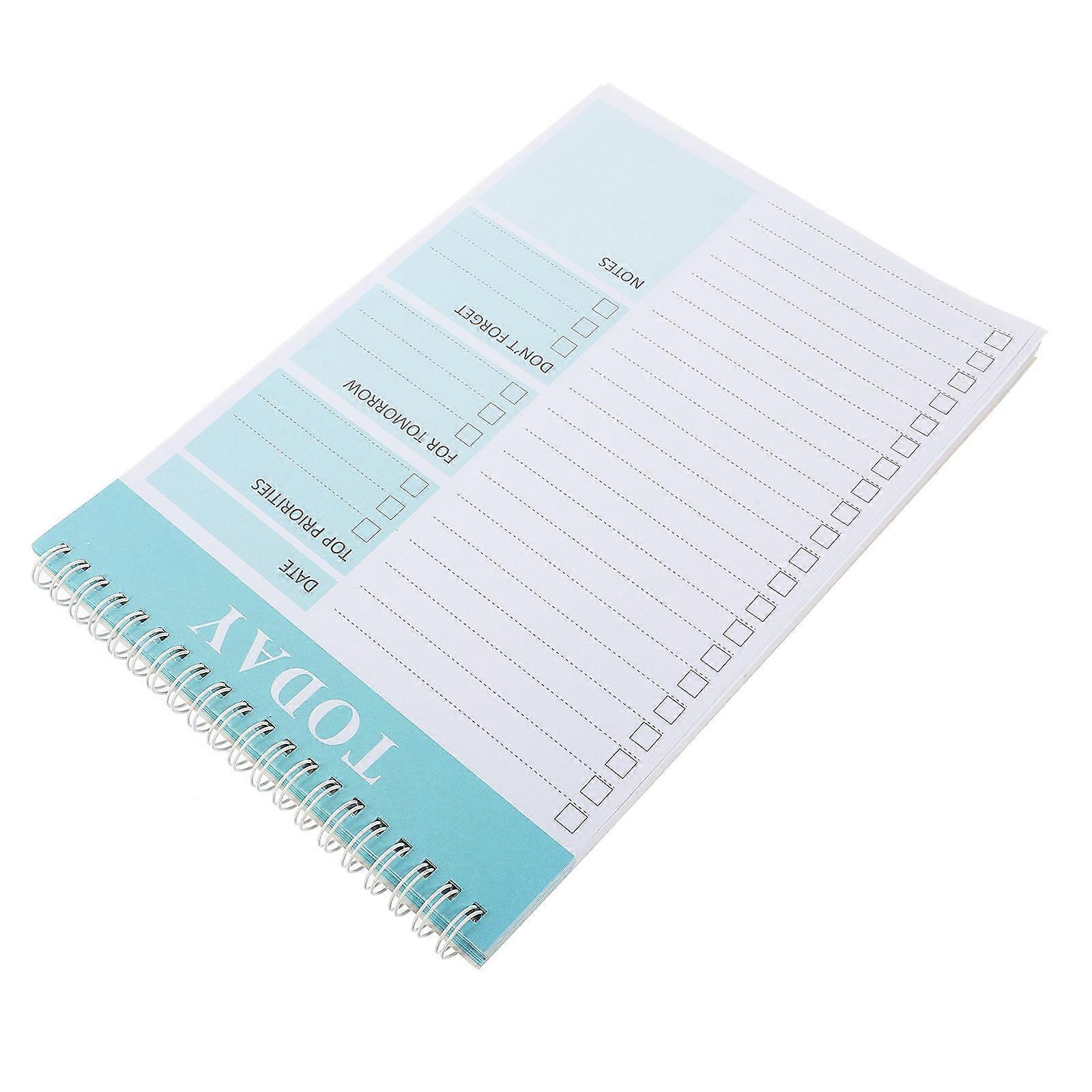 Portable Academic Planner Organizer For Office Workers Sky-Blue Rectangular Design Scheduling 3Pcs