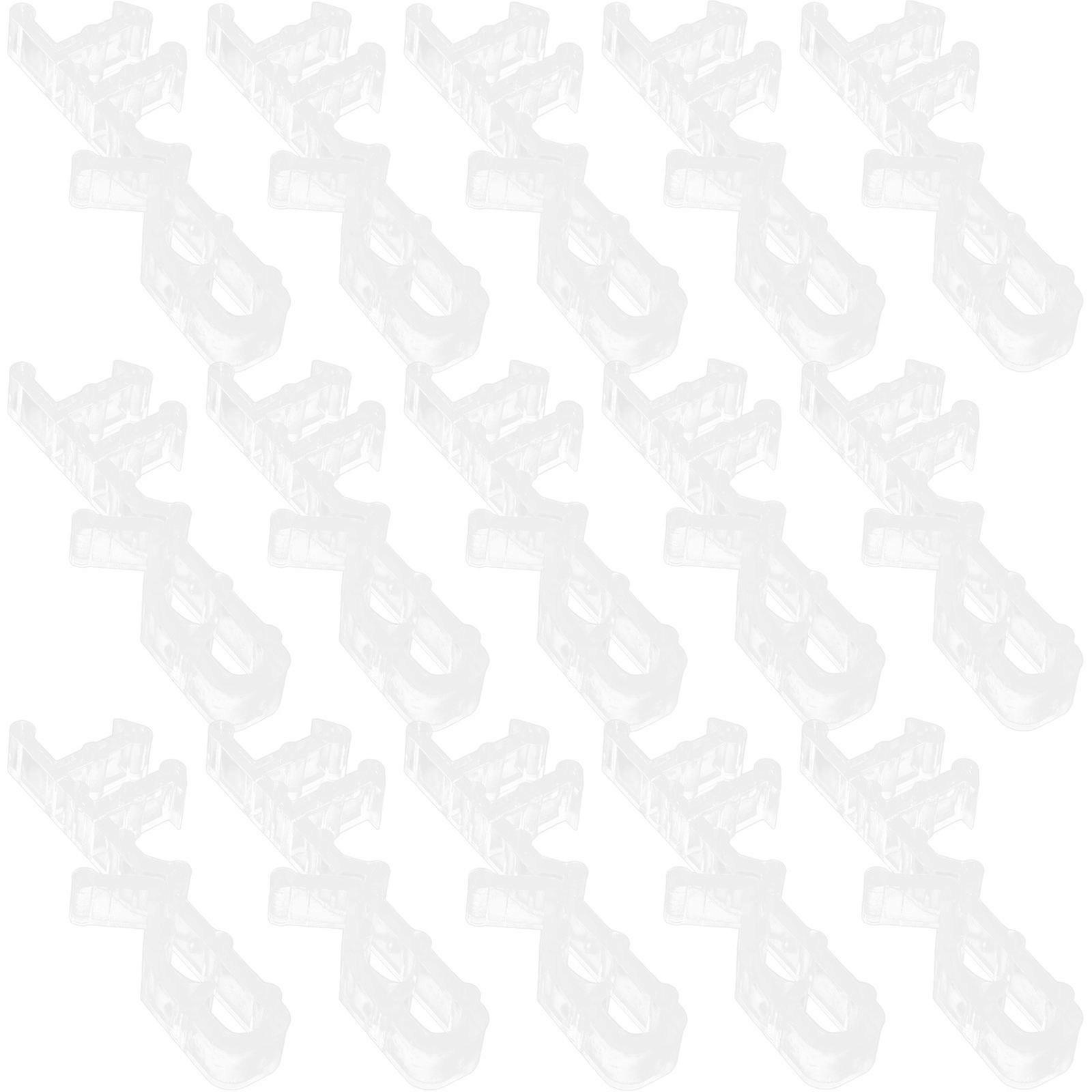 Blind Valance Clips Clear Holder Clips for Curtains Replacement 96Pcs