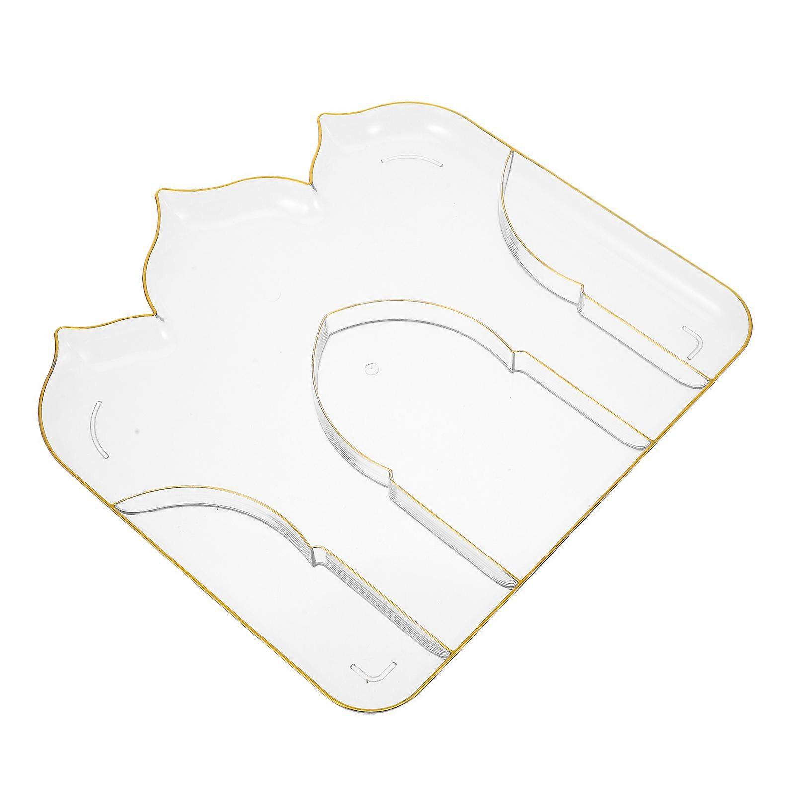 Multi Color Plates for Party Use 5Pcs Stylish Dessert Plates