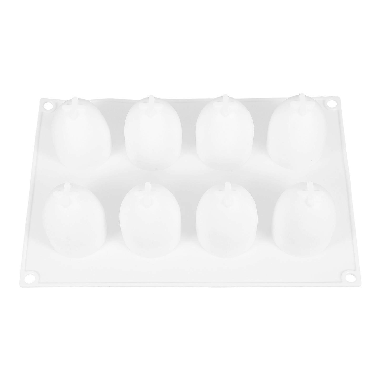 Silicone Baking Mold Easter Egg Mold for Cake Fondant 2Pcs 8 Cavities