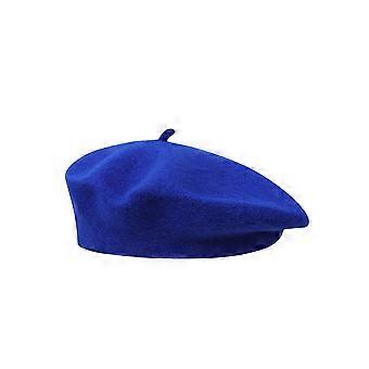 Varmebærende beret hatt Vintage ensfarget caps hatter tilbehør fritidsklær blå