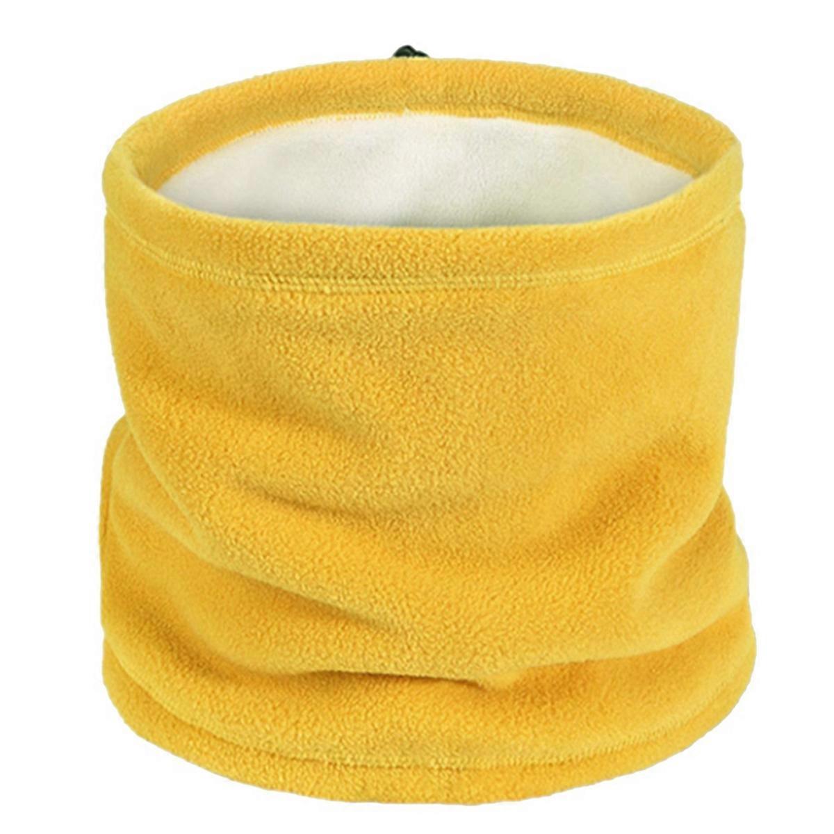 Ski Scarf Double-Layer Thickened Cycling Neck Warmer,Yellow