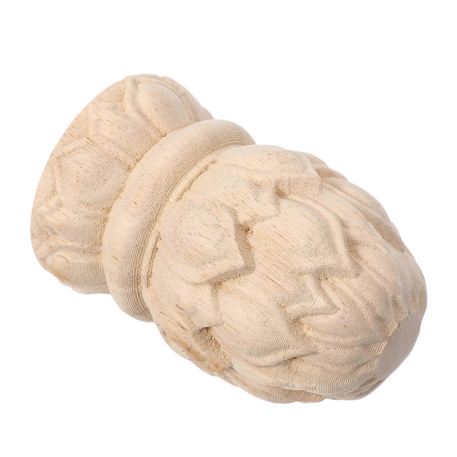 Hand Carved Wood Pineapple Finials Decorative Staircase Post Caps