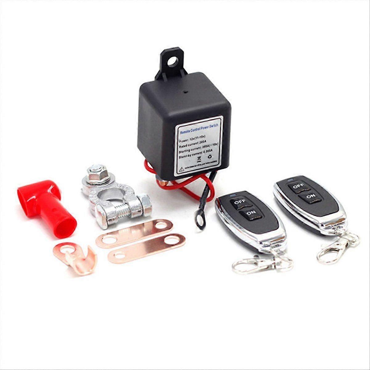 12V 200A High Current Master Battery Disconnect Switch Remote Control Cut Off Switch for Caravan SU