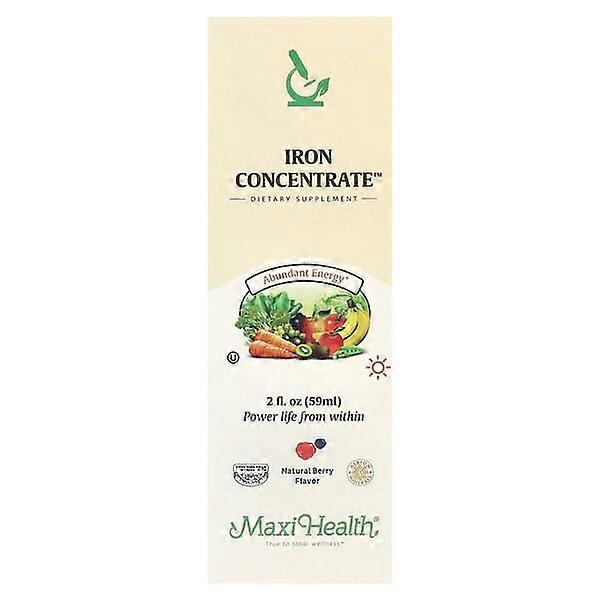 Maxi Health, Iron ConcentrateÃÂÃÂ¢ÃÂÃÂÃÂÃÂ¢, Natural Berry , 2 fl oz (59 ml)