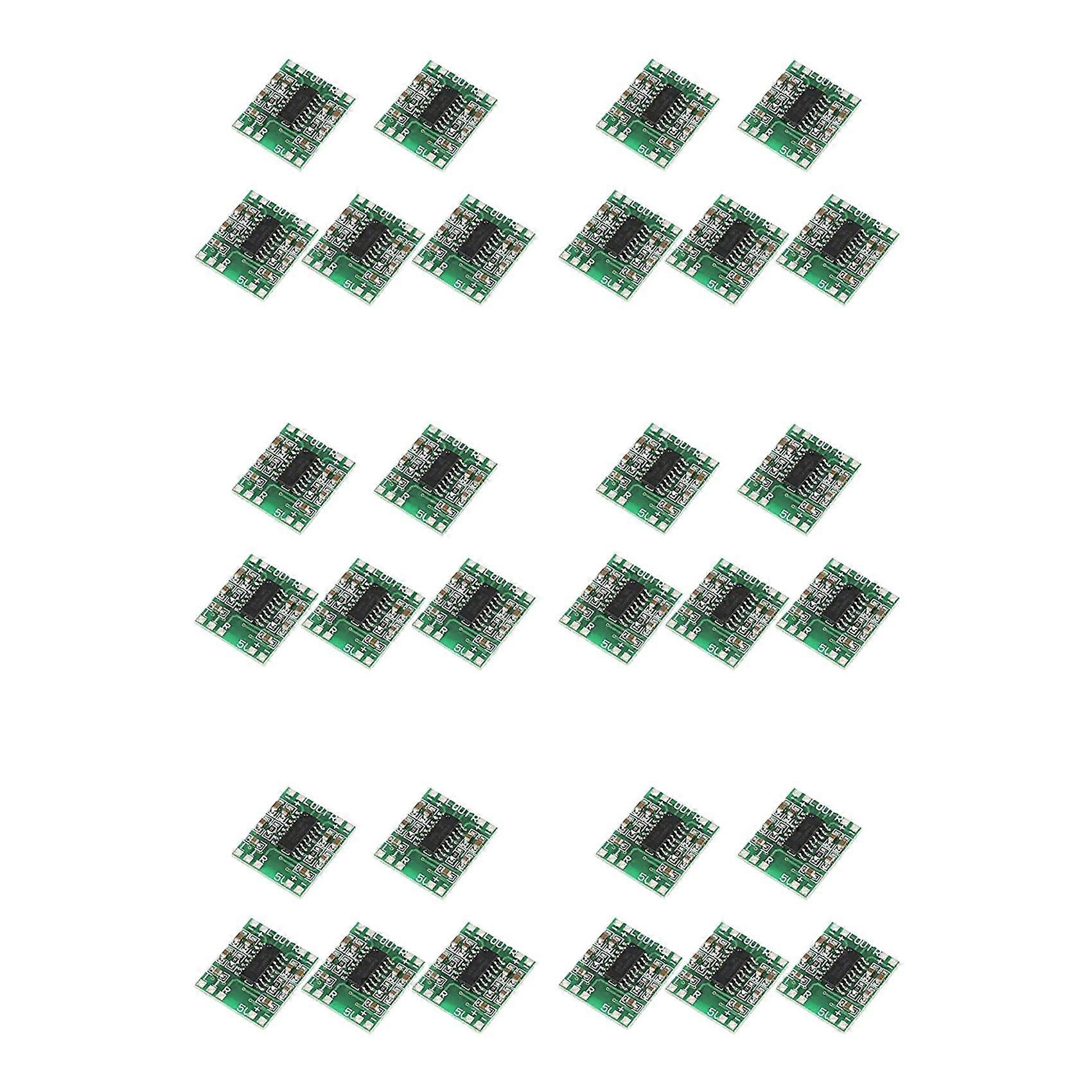 30 Pcs Digital Power Amplifier Board,2X3W Type D PAM8403 Audio Module DC 5V Digital Audio Amplifier Board Module