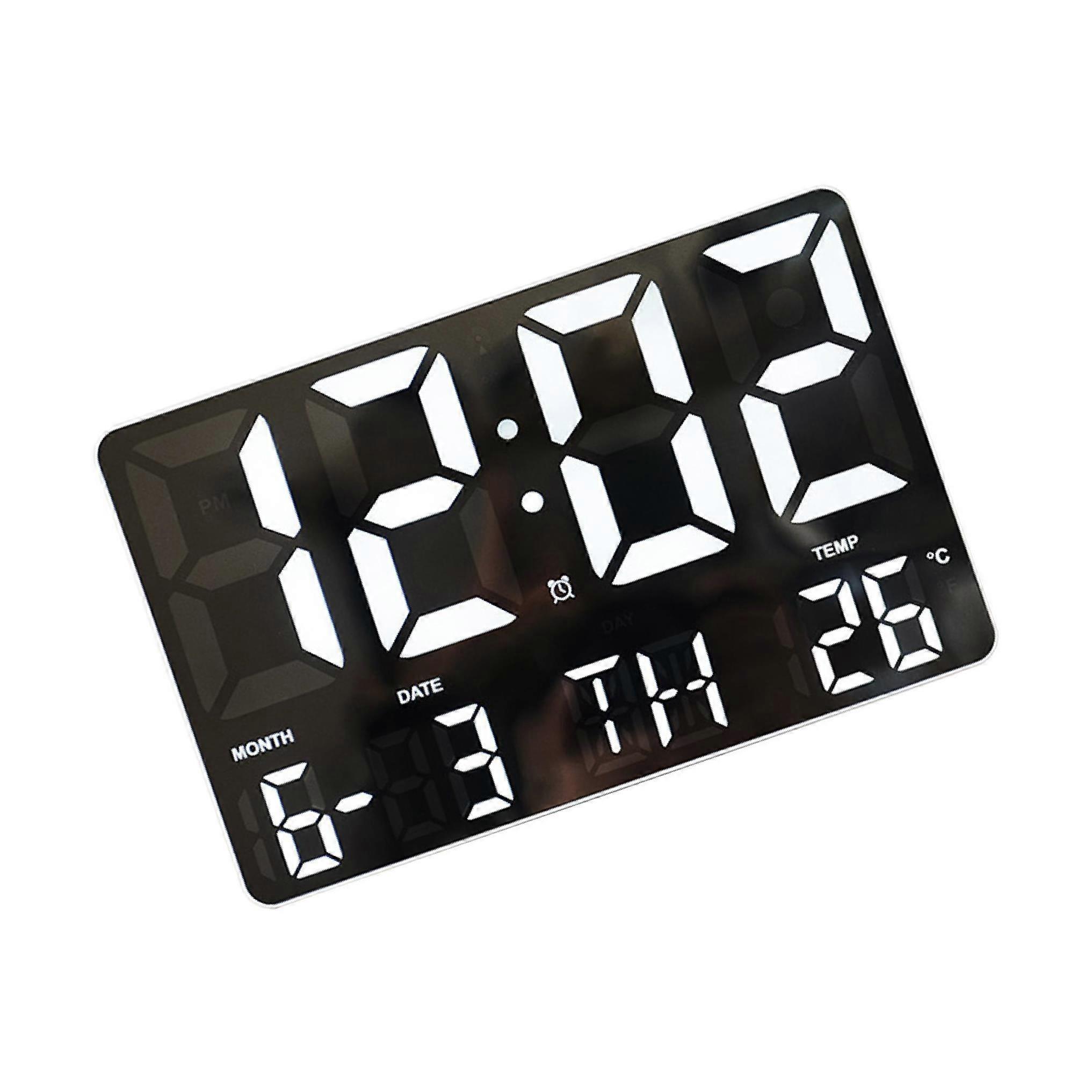 Wall-Mountable Digital LED Clock with Remote Control Elegant and Modern