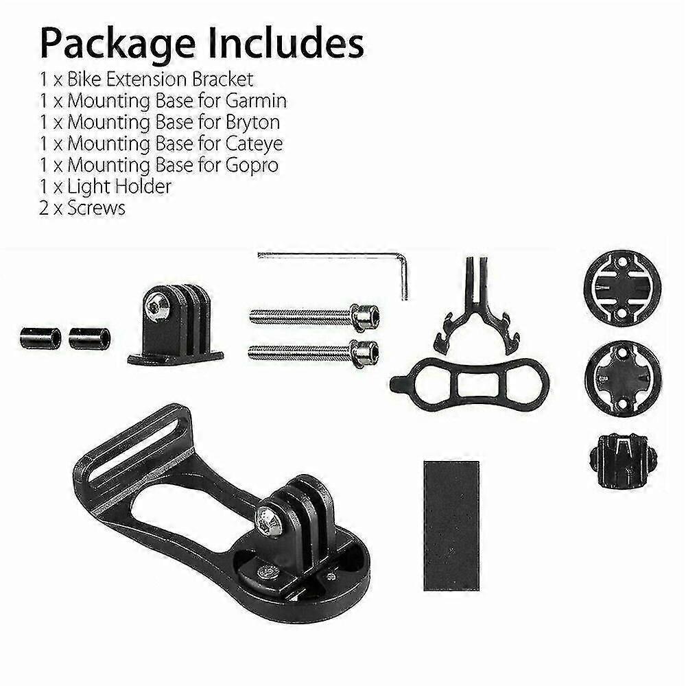 Bike Front Bar Extension Bracket Bracket Bike , Bike Stand Adapter Bracket For Camera,black