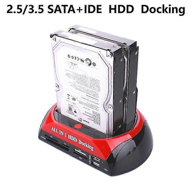 Ide Sata Dual All In 1 Hdd Dock Docking Station Hard Disk Drive Hdd 2.5 3.5 Reader Usb 2.0 Us External Box Enclosure Case