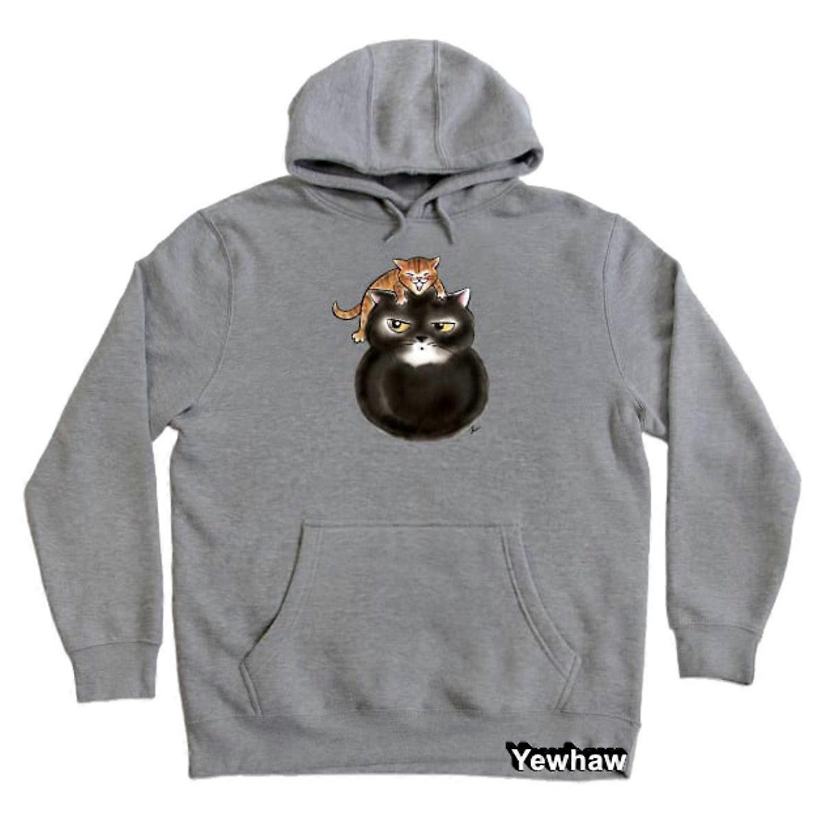 Sudadera con capucha Big Black And Golden Cat