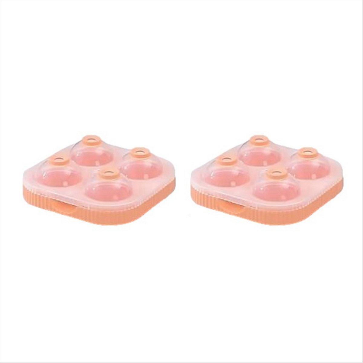 Ice Ball Maker Large 6.5cm 3D Big Round Sphere Orange