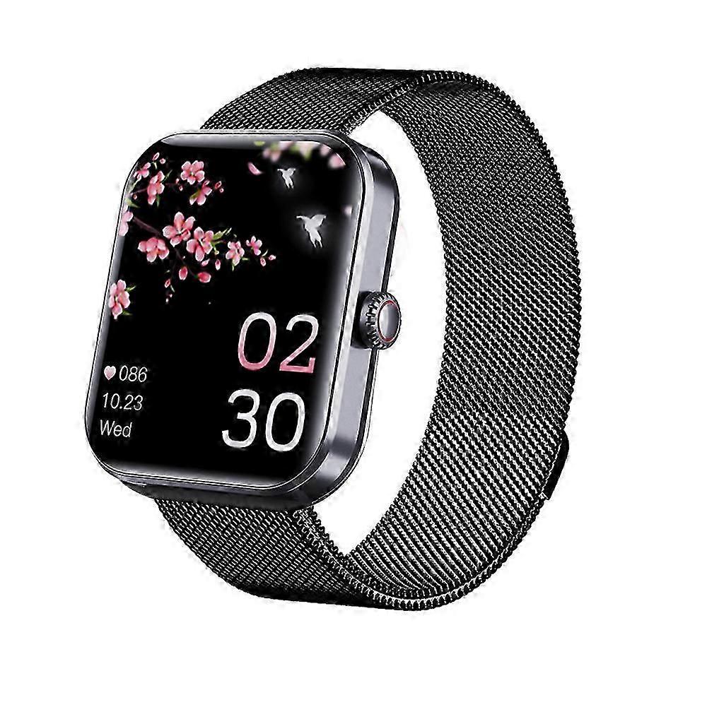 F57L جلوكوز الدم السكر الذكية ووتش درجة حرارة الجسم للماء HRV ECG مراقب