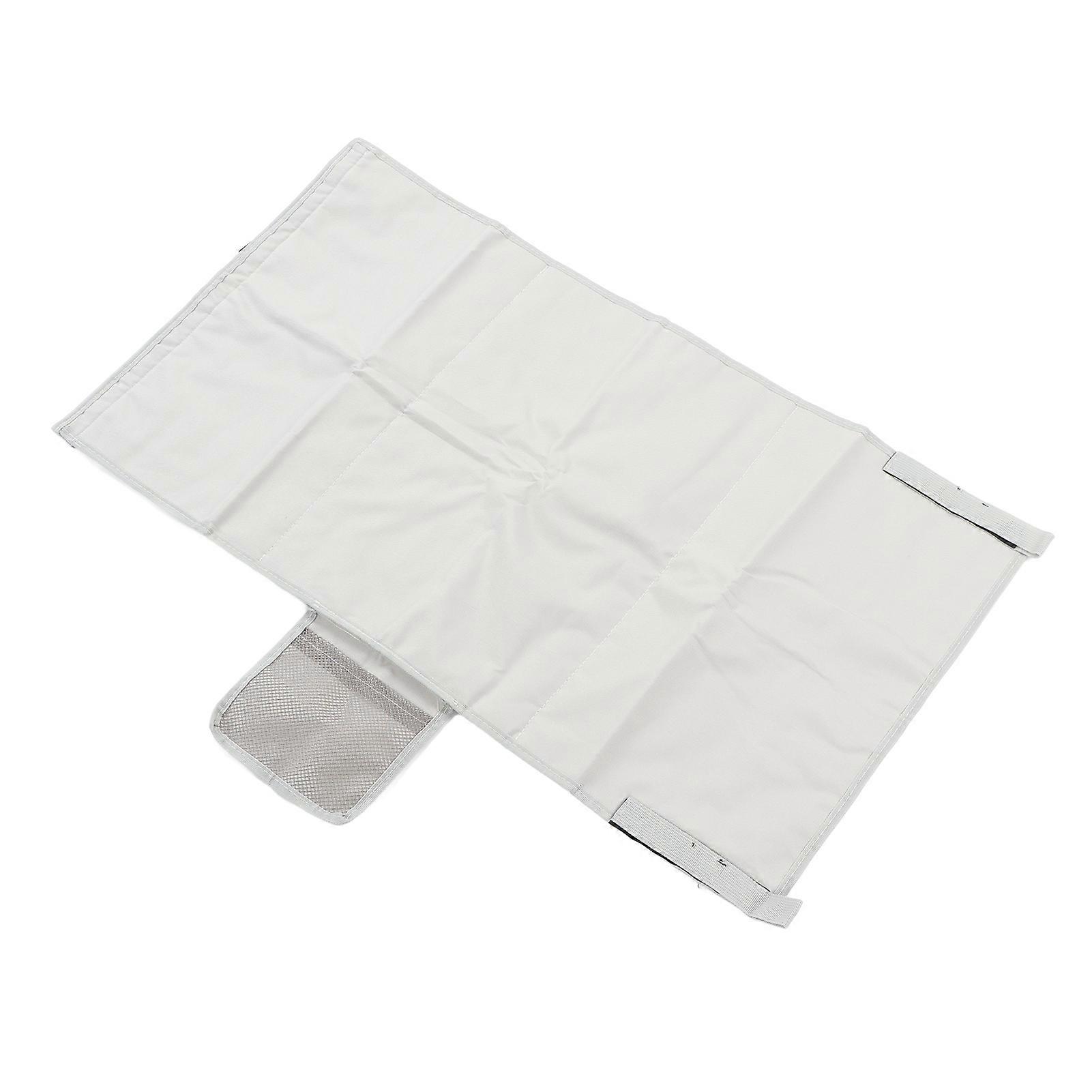 Airplane Footrest for Toddlers Portable Folding Easy Installation Adjustable Nylon Strap Airplane Seat Extender Grey 