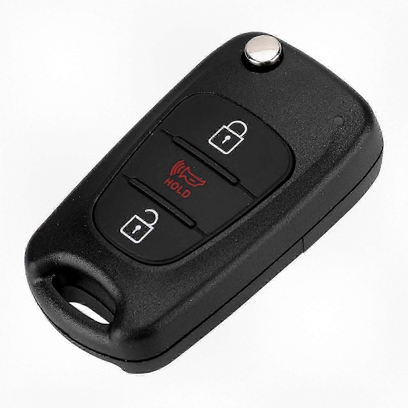 3 Button Car Remote Flip Key Fob Case Protective Cover Shell Suitable for Certain Brand Vehicles from 2012 to 2013