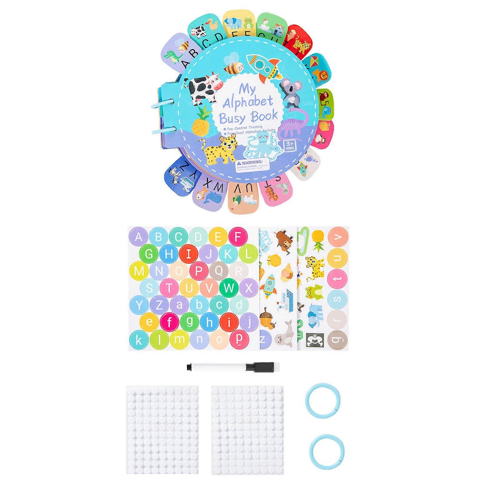 Children Handwriting Game Key Set for Toddlers Animal Matching Fun Book Animal Matching for Children Multicolor