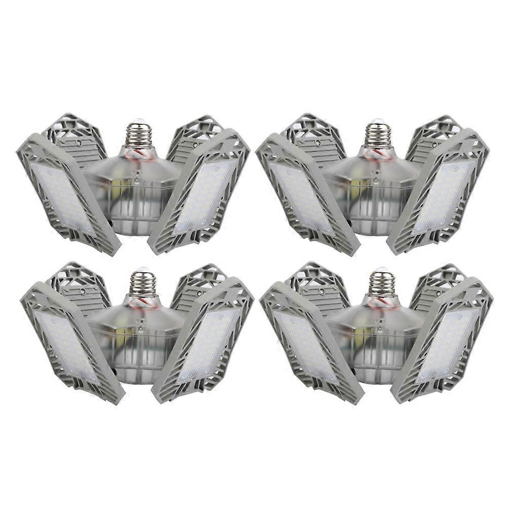 4pcs 150W Workshop Garage Light Lighting Ceiling Lights Silver Deformable