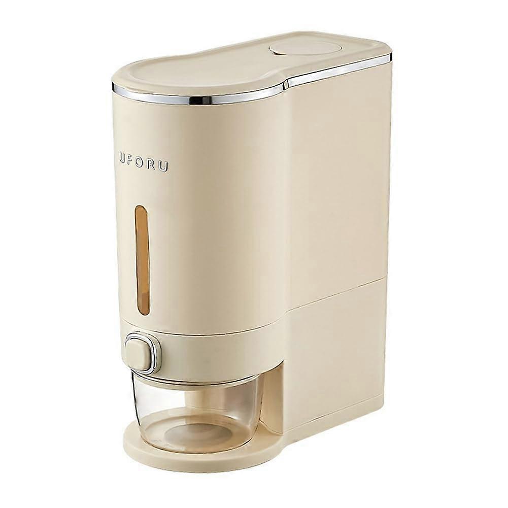 Sealed Rice Bucket 5Kg Kitchen Moisture-Proof Insect-Proof Storage Box with Cup Easy Install Flap Design