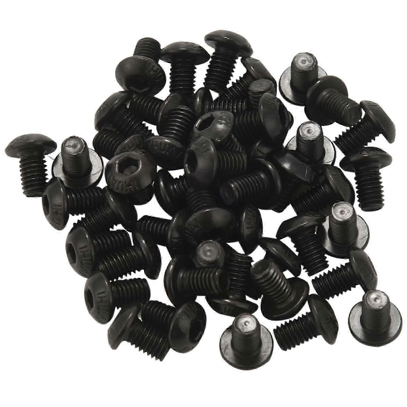 M5x8mm Button Head Hex Socket Cap Screw Bolt Black 50 pcsblack SZRH