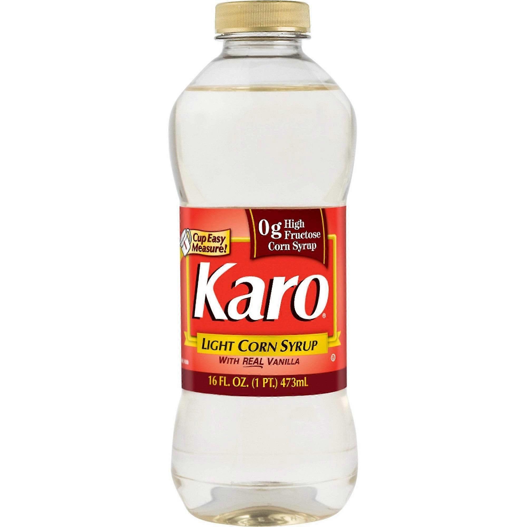 Sciroppo di mais Karo Light con vera vaniglia, confezione da 473 ml.