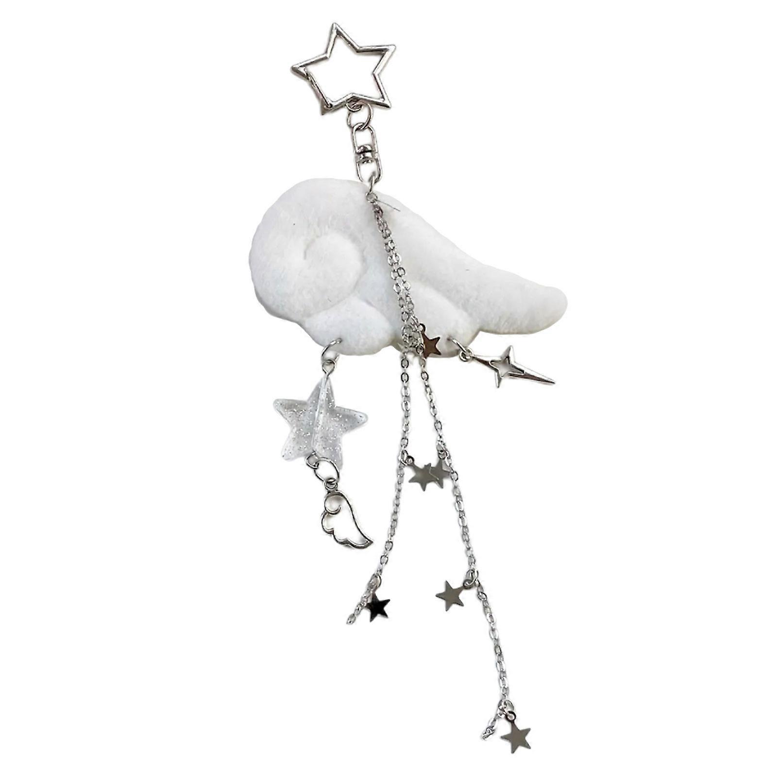 Star Wing Key Ring Multi Purpose Accessory Metal Alloy Portable Decorative Item Keyring for Daily Use Multicolor